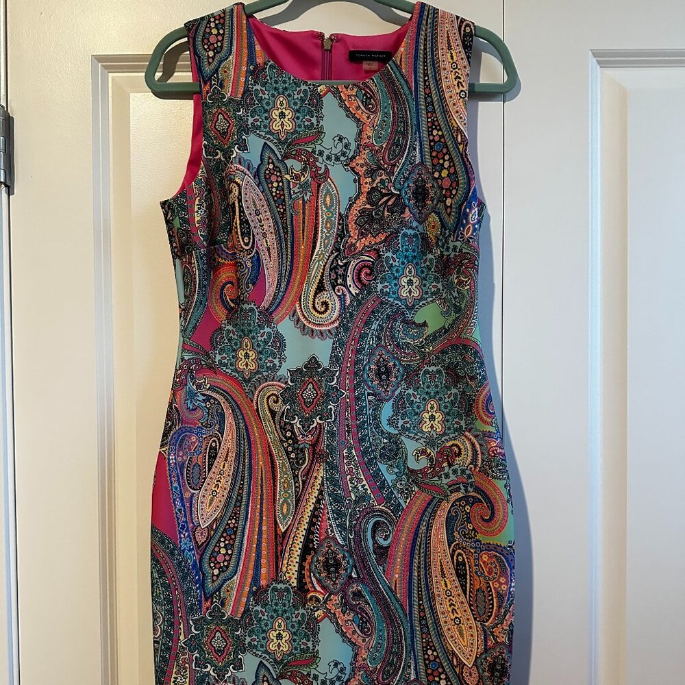 Tommy Hilfiger Size 6 Scuba Multi-Color Dress - image 1